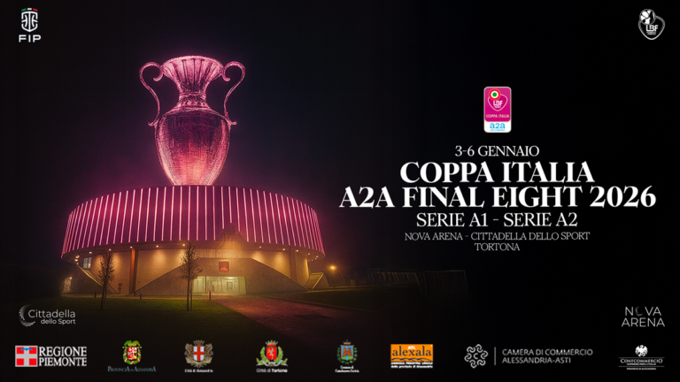 A2A Final Eight Coppa Italia 2026 di basket femminile alla Cittadella dello Sport di Tortona (Nova Arena)